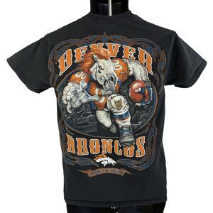 Mens Majestic Denver Broncos Football Graphic Short Sleeve T-Shirt Sz S